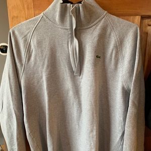 lacoste zip up sweater